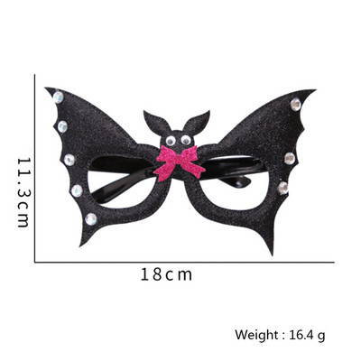 Halloweeni peo kõrvits Spiderweb skelett Fotokabiini rekvisiidid Prillid Prillid Mask Photobooth Aksessuaarid Halloweeni peotarbed