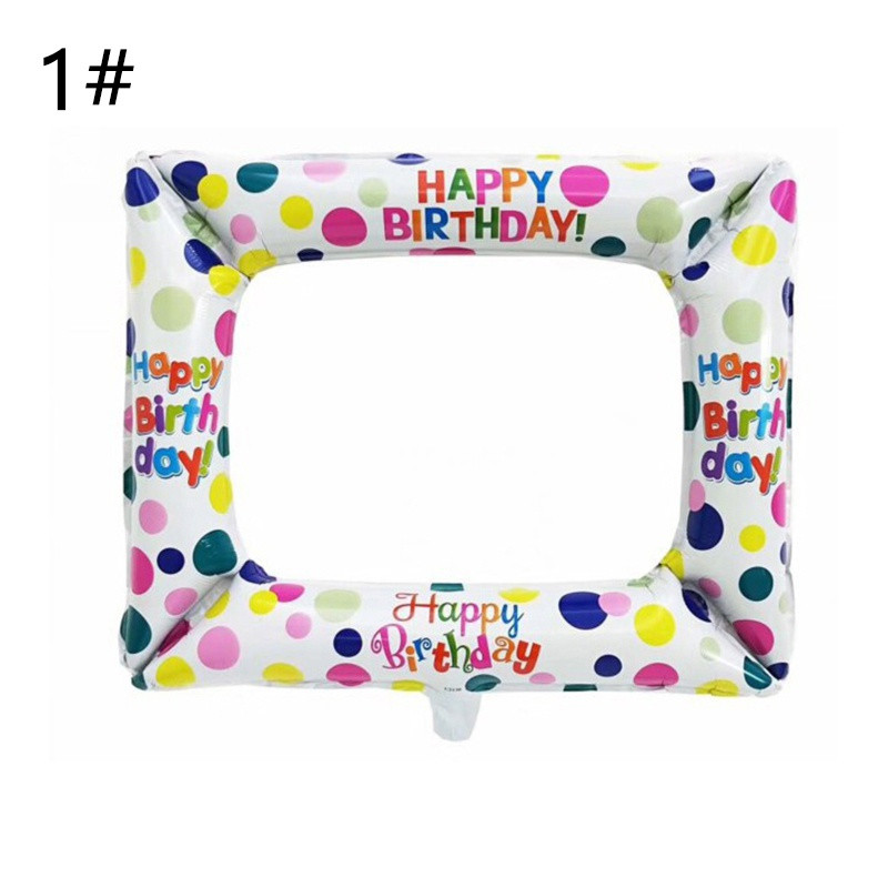 1 tk Kodu pildiraam õhupalli fooliumist fotokabiini kaunistus alumiiniumist laste mänguasjad pere moepidu