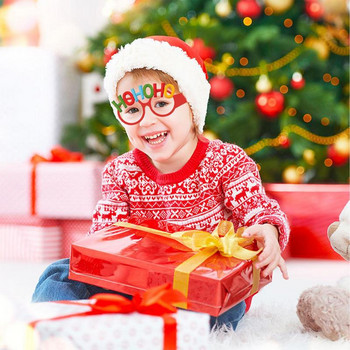 Χριστουγεννιάτικα γυαλιά κορνίζες Χριστουγεννιάτικα χάρτινα γυαλιά γυαλιά σετ Ευέλικτα χάρτινα γυαλιά κορνίζες Μεγάλη διασκέδαση για τις γιορτές Χριστουγεννιάτικο πάρτι