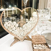 Vestuvių svečių knygos alternatyva – Vestuvių dekoro-Drop Heart svečių knyga