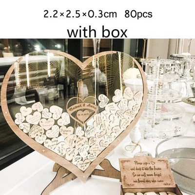 Vestuvių svečių knygos alternatyva – Vestuvių dekoro-Drop Heart svečių knyga