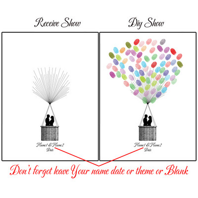 Suasmenintas vardas Data Pirštų atspaudas „Pasidaryk pats“ Vestuvių medžio lapų piešinys, skirtas vestuvių ar vestuvių metinių suvenyrui (pridedama rašalo pagalvėlė)