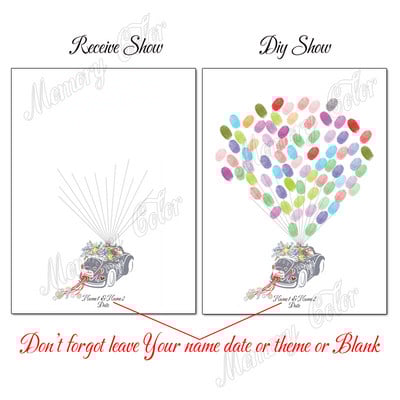 Suasmenintas vardas Data Pirštų atspaudas „Pasidaryk pats“ Vestuvių medžio lapų piešinys, skirtas vestuvių ar vestuvių metinių suvenyrui (pridedama rašalo pagalvėlė)