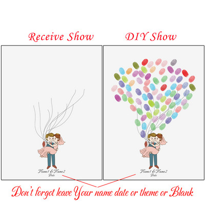 Suasmenintas vardas Data Pirštų atspaudas „Pasidaryk pats“ Vestuvių medžio lapų piešinys, skirtas vestuvių ar vestuvių metinių suvenyrui (pridedama rašalo pagalvėlė)