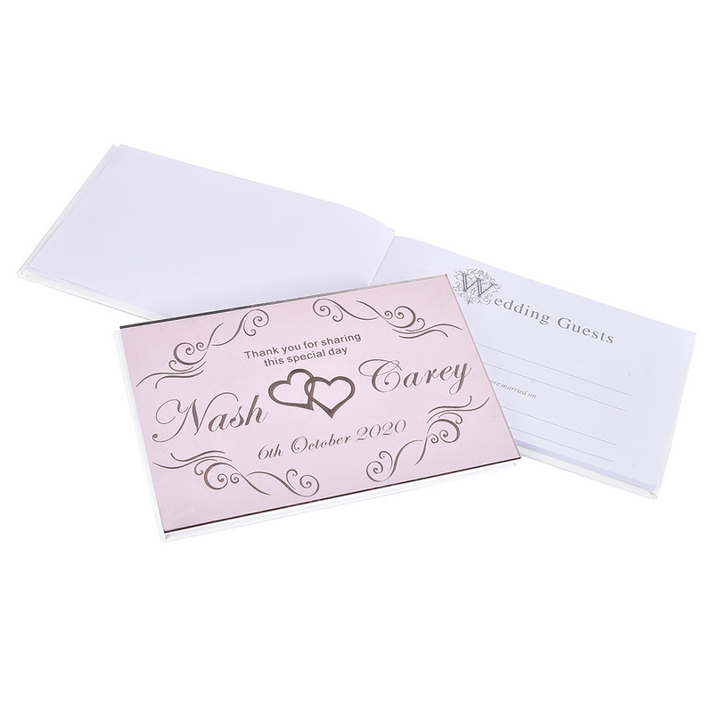 Isikupärastatud graveeritud akrüülpeegel Pulmakülaliste raamatu allkiri Esikaanel Pruudi Peigmehe Pruudi nimi Külalisteraamat Peokink