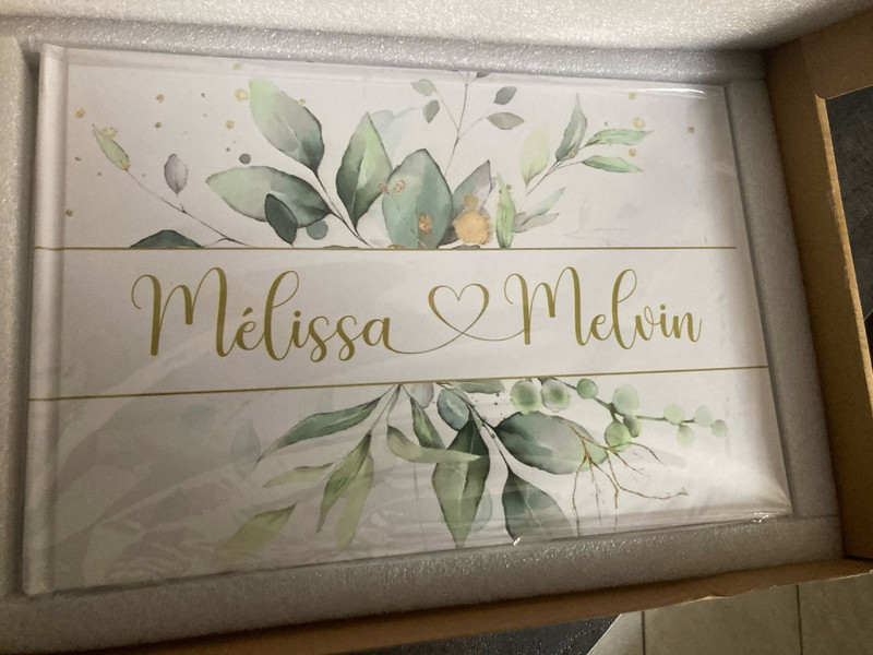 Προσαρμοσμένο βιβλίο επισκεπτών για υπογραφή γάμου, βιβλίο επισκεπτών, προσαρμοσμένο όνομα και ημερομηνία, γαμπρός και νύφη, δώρα γάμου, ενθύμιο γάμου