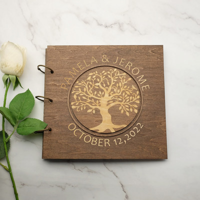 Carte de oaspeți de nuntă personalizată Carte de nuntă gravată Carte de semnături personalizată Album de nuntă Amintiri pentru invitații la nuntă