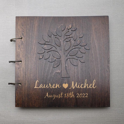 Carte de oaspeți de nuntă personalizată Carte de nuntă gravată Carte de semnături personalizată Album de nuntă Amintiri pentru invitații la nuntă