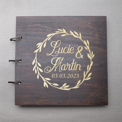 Carte de oaspeți de nuntă personalizată Carte de nuntă gravată Carte de semnături personalizată Album de nuntă Amintiri pentru invitații la nuntă