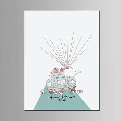DIY karikatūras auto pirkstu nospiedumu parakstu viesu grāmata bērniem dzimšanas dienas ballīšu dekorēšanai DIY kāzu mīļotājam balonu koku cavas glezna