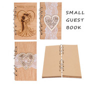 Carte de oaspeți Mică Cărți de nuntă pentru ca oaspeții să semneze Cărți de oaspeți din lemn pentru autentificare pentru oaspeți