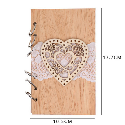 Carte de oaspeți Mică Cărți de nuntă pentru ca oaspeții să semneze Cărți de oaspeți din lemn pentru autentificare pentru oaspeți