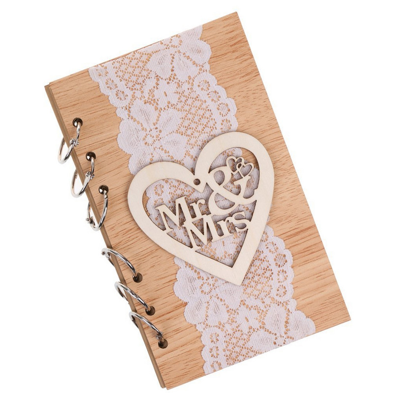 Carte de oaspeți Mică Cărți de nuntă pentru ca oaspeții să semneze Cărți de oaspeți din lemn pentru autentificare pentru oaspeți