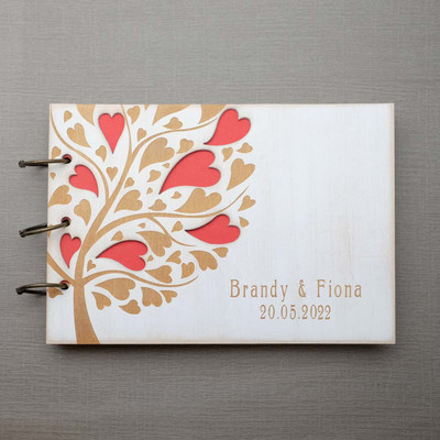 Εξατομικευμένο Ρουστίκ Βιβλίο Επισκεπτών Χαραγμένο Ξύλινο Βιβλίο Επισκεπτών Ευχές Γάμου Άλμπουμ Γάμου Δώρο για Ζευγάρι Μπομπονιέρες Γάμου