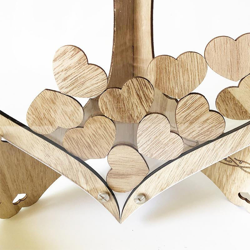 Carte de oaspeți de nuntă rustică Carte de oaspeți în formă de inimă Urări alternative dulci Urări dulci Decorațiuni de nuntă pentru recepție Uimitor