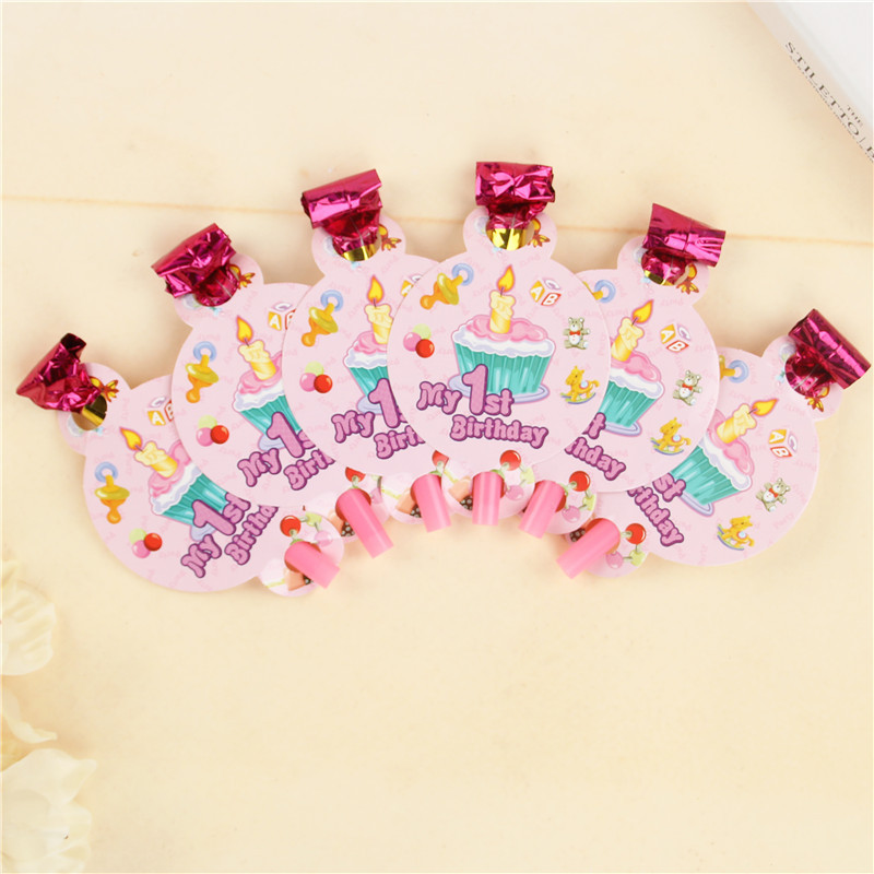 JOLLYBOOM Cartoon Blow Outs laste sünnipäevapeo tarvikud Draakonipuhutavad rullimänguasjad Kingitus 1. sünnipäevapeo kaunistuseks