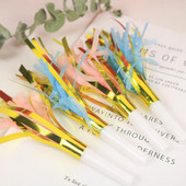 10 buc/set auriu, roz, albastru, ciucuri, amuzante, pentru petrecere, fluieruri, pentru copii, noice Maker, pentru petrecerea de aniversare, recuzită pentru majorete