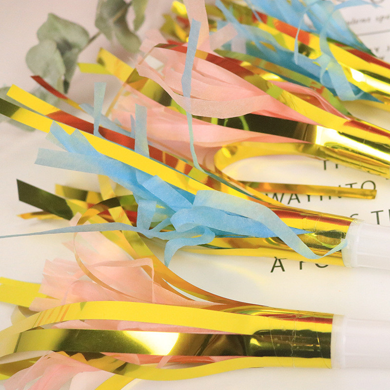 10 buc/set auriu, roz, albastru, ciucuri, amuzante, pentru petrecere, fluieruri, pentru copii, noice Maker, pentru petrecerea de aniversare, recuzită pentru majorete