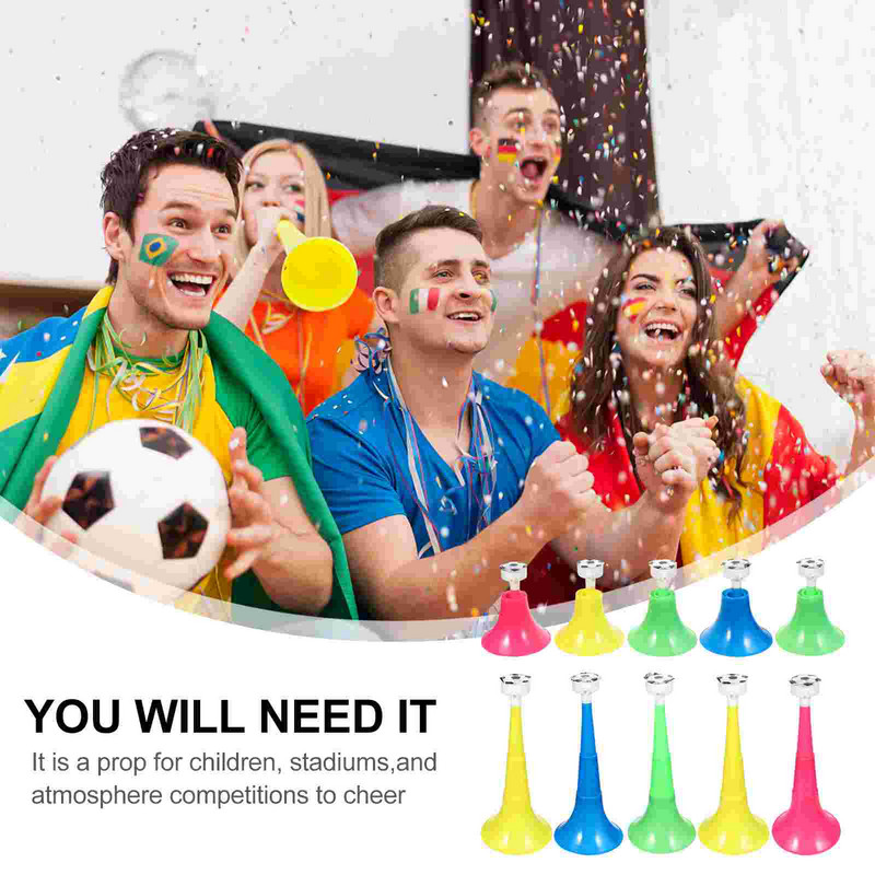 Horn Football Trumpet Party Toy Noise Cheer Game Στάδιο Παιχνίδια Παιδιά Γενέθλια Horns Fan Maker Κατασκευαστές οργάνων ποδοσφαίρου Blower