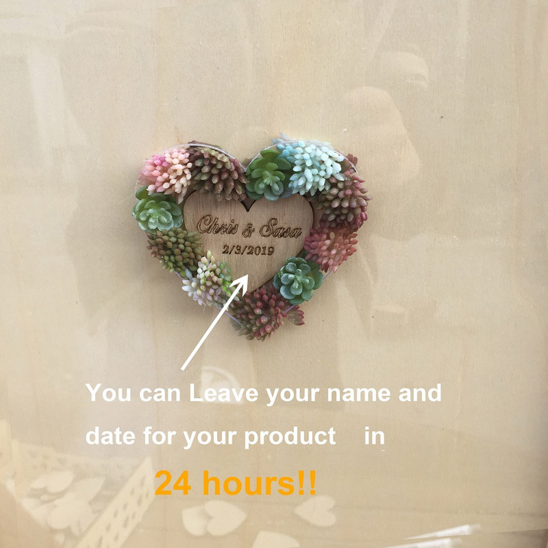 Pulmakast Pulmamahlane Cactus Wrcath Isikupärastatud külalisteraamat Raam Sildiraamat Pulmakaunistus puidust kast