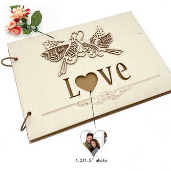 Βιβλίο επισκεπτών Mr & Mrs Wedding Couple Bird Bride and Groom Wedding Guestbook Wedding Guest Sign-in Βιβλίο Ρουστίκ προμήθειες γάμου
