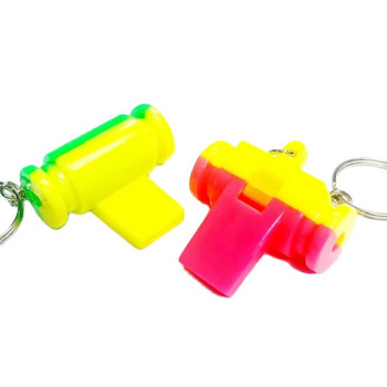 6-12X Samba Tumbling Double Whistle Keychain Party Pocket PINATA FILLER LUCKY PRIZE Рожден ден Карнавал Чанта за играчки Новост Loot Gag