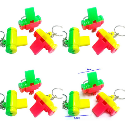 6-12X Samba bukdácsoló dupla síp kulcstartó buli zseb PINATA FILLER LUCKY PRIZE Születésnapi karneváli újdonság játéktáska Loot Gag