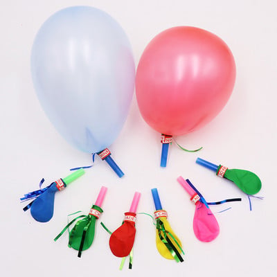 100 tk värviline vile õhupall, maiuspala lastele sünnipäevapeo jaoks, müratekitaja mänguasjad, naljakad rekvisiidid, väike plastikust kõlar Pinata täiteaine
