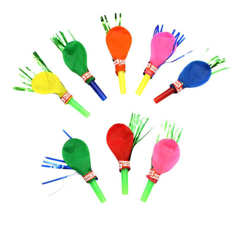 30 Pcs Blow Outs Balloon Musical Fringed Glitter Blowouts για χριστουγεννιάτικο γιορτινό πάρτι γενεθλίων