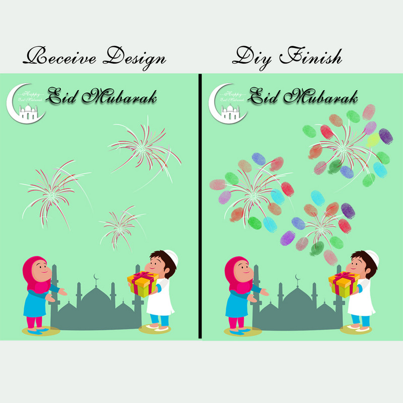 2023 m. Naujųjų metų islamo musulmonų EID festivalio dekoravimo suvenyras EID Mubarako svečių knyga EID vakarėlio dekoravimui HK152