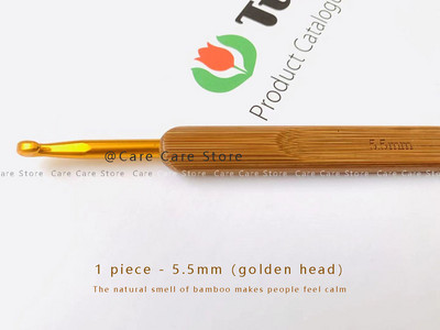 Set de ace de tricotat din bambus Set de croșetate Ac de broderie Ace de tricotat din lemn cu set de croșetat de transport gratuit