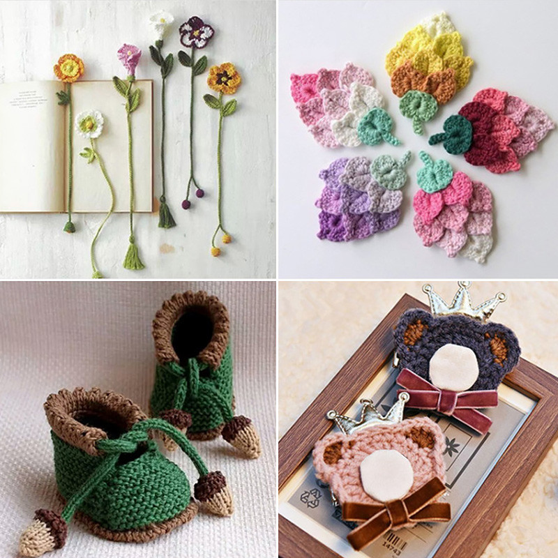 Mâner din plastic colorat Croșetă din alumină Ace de tricotat Croșetat pentru țesut Ace de cusut Instrument Tricotat Artizanat Accesorii din fire