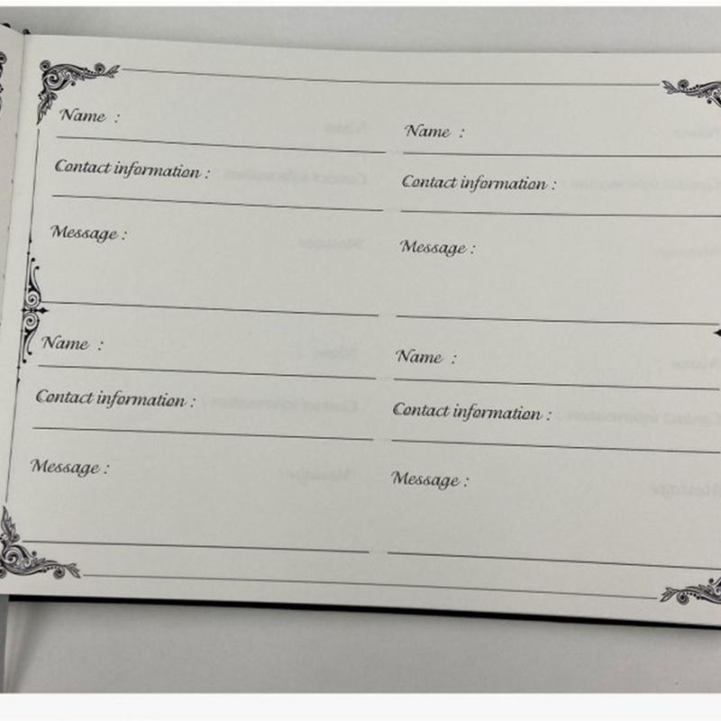 Svečių knyga laidotuvėms Juodasis memorialas Svečių knyga Gyvenimo šventimo atminimo tarnybos registro rinkinys su rašikliu ir atminties kortele