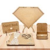 Prisijungimo knyga su deimanto formos dekoru Prisijungimo įrankis Medinis vestuvių dekoras, skirtas kūdikių vakarėliui išleistuvių vakarėliui Svečių knyga Tobulos dovanos