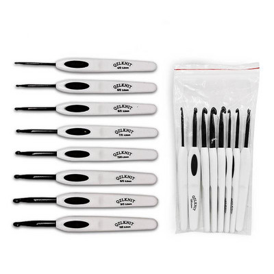 8 buc. Amestecul colorat Dimensiune 2,5 mm-6 mm Croșetat tricot țesătură fire artizanat ac de tricotat mâner din plastic cârlige de tricotat ace instrumente