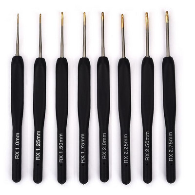 8 buc. Amestecul colorat Dimensiune 2,5 mm-6 mm Croșetat tricot țesătură fire artizanat ac de tricotat mâner din plastic cârlige de tricotat ace instrumente