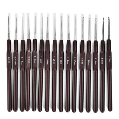 8 buc. Amestecul colorat Dimensiune 2,5 mm-6 mm Croșetat tricot țesătură fire artizanat ac de tricotat mâner din plastic cârlige de tricotat ace instrumente