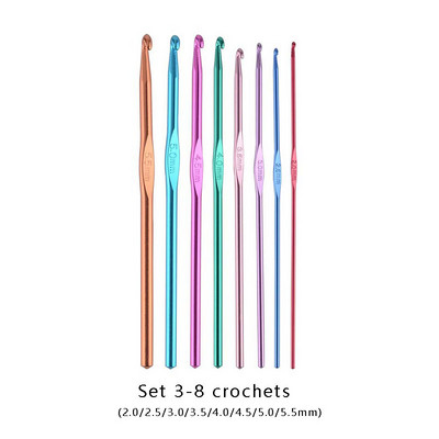 Σετ βελονάκια ραπτικής βελόνες πλεξίματος Σετ βελόνες πλεξίματος με δωρεάν αποστολή για πλέξιμο με βελονάκι σετ με γάντζους πλέξιμο