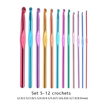 Σετ βελονάκια ραπτικής βελόνες πλεξίματος Σετ βελόνες πλεξίματος με δωρεάν αποστολή για πλέξιμο με βελονάκι σετ με γάντζους πλέξιμο