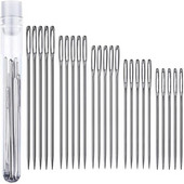 17/25 tk Roostevabast terasest õmblusnõelad Külgmised augud Käsiõmblusnõelad Isekeermestavad pimenõelad Kodused õmblustarvikud