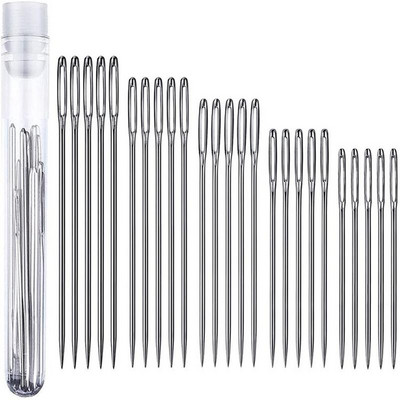 17/25 tk Roostevabast terasest õmblusnõelad Külgmised augud Käsiõmblusnõelad Isekeermestavad pimenõelad Kodused õmblustarvikud