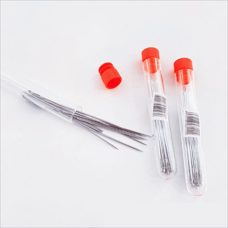 17/25 tk Roostevabast terasest õmblusnõelad Külgmised augud Käsiõmblusnõelad Isekeermestavad pimenõelad Kodused õmblustarvikud