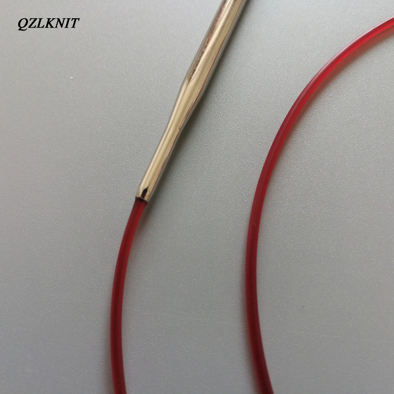 QZLKNIT 80cm/60cm Tub de nailon de înaltă calitate ace circulare de tricotat pulovere instrumente de țesut lână fire de bumbac bricolaj accesorii de tricotat