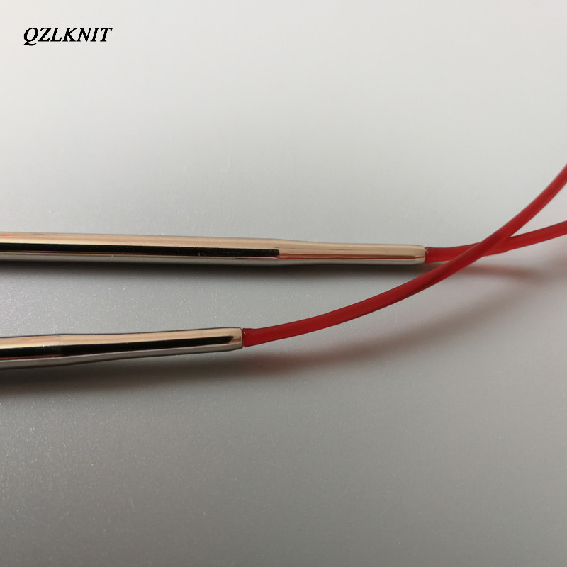 QZLKNIT 80cm/60cm Tub de nailon de înaltă calitate ace circulare de tricotat pulovere instrumente de țesut lână fire de bumbac bricolaj accesorii de tricotat