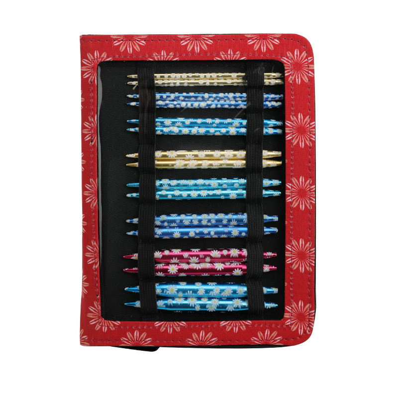 KOKNIT alumiiniumist ümmarguste kudumisvardade komplekt 26 tk vahetatavad heegelnõelad ümbrisega mis tahes heegelmustri ja lõnga jaoks CK