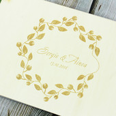 Puidust külalisteraamat pulmadeks Signature DIY fotoalbum Rustic Country Wedding Decoration Kohandatud nimi ja kuupäev Külalisteraamat