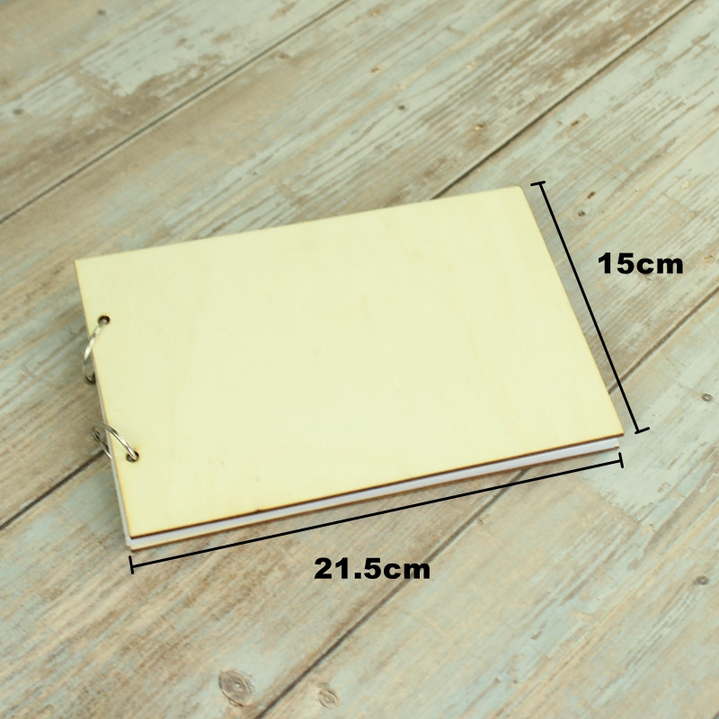 21,5X15cm Isikupärastatud nimed kuupäev kohandatud logo Külalisteraamat Allkiri Raamatud Rustikaalne puidust külalisteraamat Vintage pulmadekoratsioon