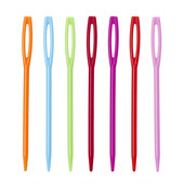20Vnt 7cm/9cm Vaikams Spalvingos plastikinės adatos Gobelenas Binca Siuvimo siūlų adatos Plastikinės adatos vaikams