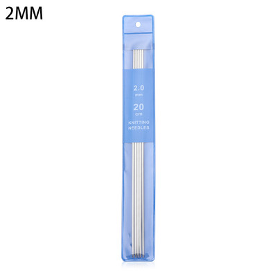 5 vnt., nerūdijančio plieno tiesios mezgimo adatos, metalinės nėrimo kabliukas, „pasidaryk pats“ megztinis, pynimas, mezgimo įrankiai, dydis 2–5 mm siuvimo priedai