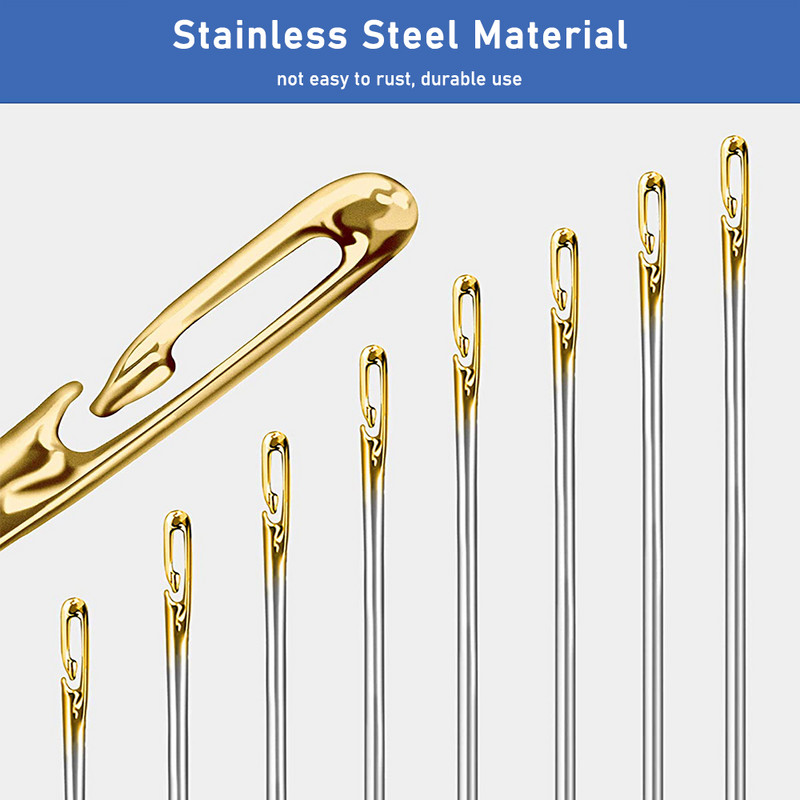 Eakate nõelapoolsed augud pime õmblusnõelad roostevabast terasest majapidamises kasutatavad käsitsi õmblusnõelad Automaatne niitmisnõelad